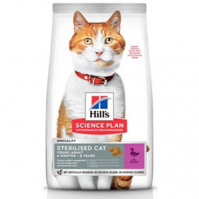 Суха храна за кастрирани котки Hill''s Science Plan Sterilised Cat Duck с патица